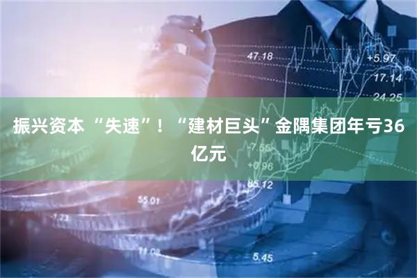 振兴资本 “失速”！“建材巨头”金隅集团年亏36亿元